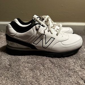 New Balance 574 Golf spike shoe. Size 11. Black Grey white